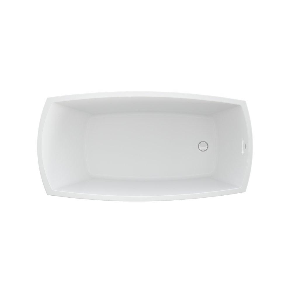 JACUZZI® 59 x 30 in. Freestanding Bathtub with End Drain in White