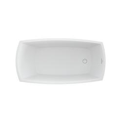59 x 30 in. Freestanding Bathtub with End Drain in White