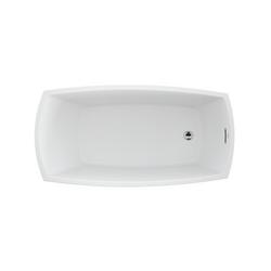 59 x 30 in. Freestanding Bathtub with End Drain in Chrome