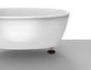 59 x 30 in. Freestanding Bathtub with End Drain in Chrome 