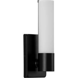 16W 1-Light 11-3/4 in. Matte Black Wall Sconce
