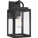 75W 1-Light 13-5/8 in. Outdoor Wall Sconce in Textured Black