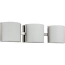 Progress Lighting Brushed Nickel 10W 3-Light Vanity Fixture 