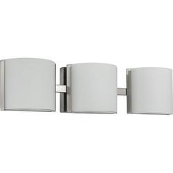 10W 3-Light Vanity Fixture in Brushed Nickel