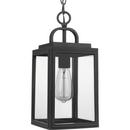 75W 1-Light Medium E-26 Outdoor Pendant in Textured Black