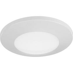 1-3/8 x 7-1/4 in. 15.5W 1-Light LED Flush Mount Ceiling Fixture in Satin White