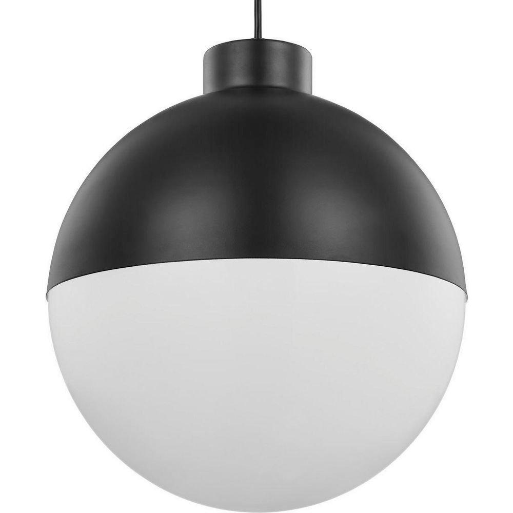 Progress Lighting Matte Black 17W 1-Light Integrated LED Pendant Light 