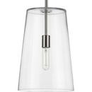 Progress Lighting Brushed Nickel 60W 1-Light Medium E-26 Incandescent Pendant Light 
