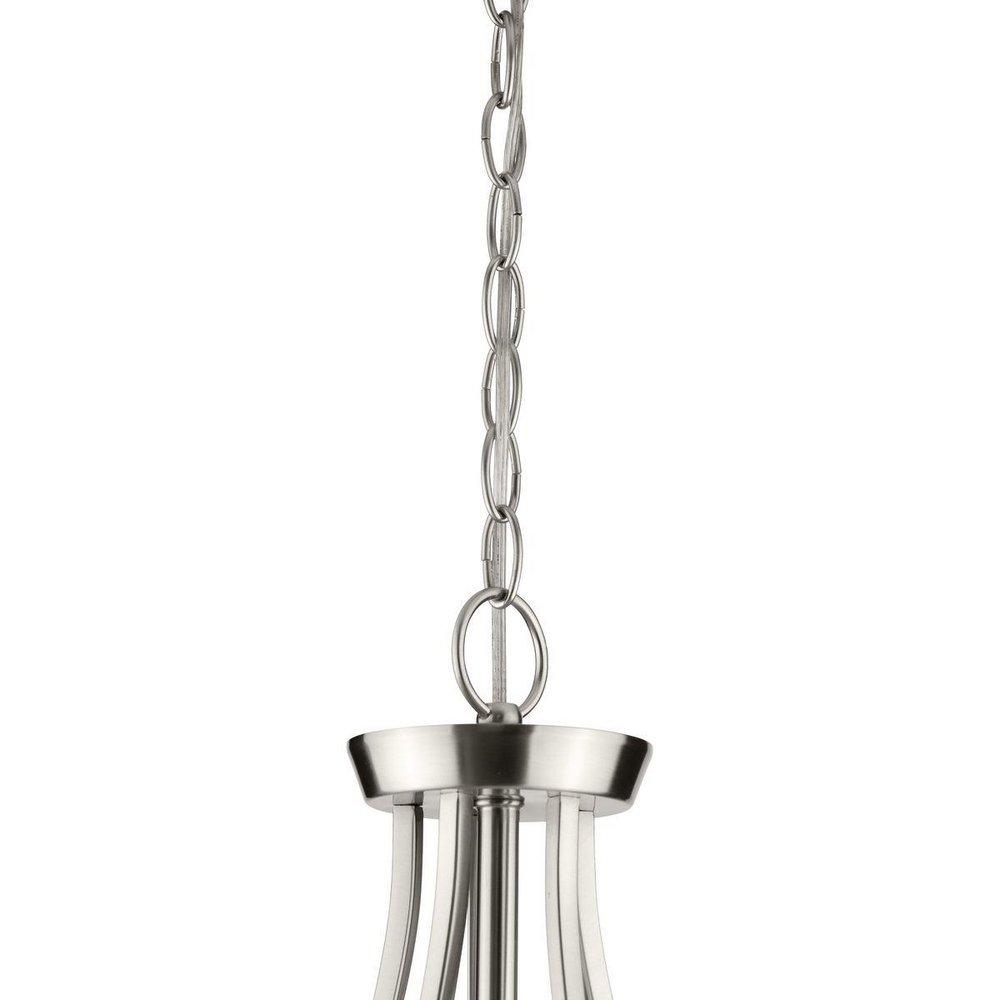 FIVE-LIGHT BBRUSHED NICKEL CHANDELIER 