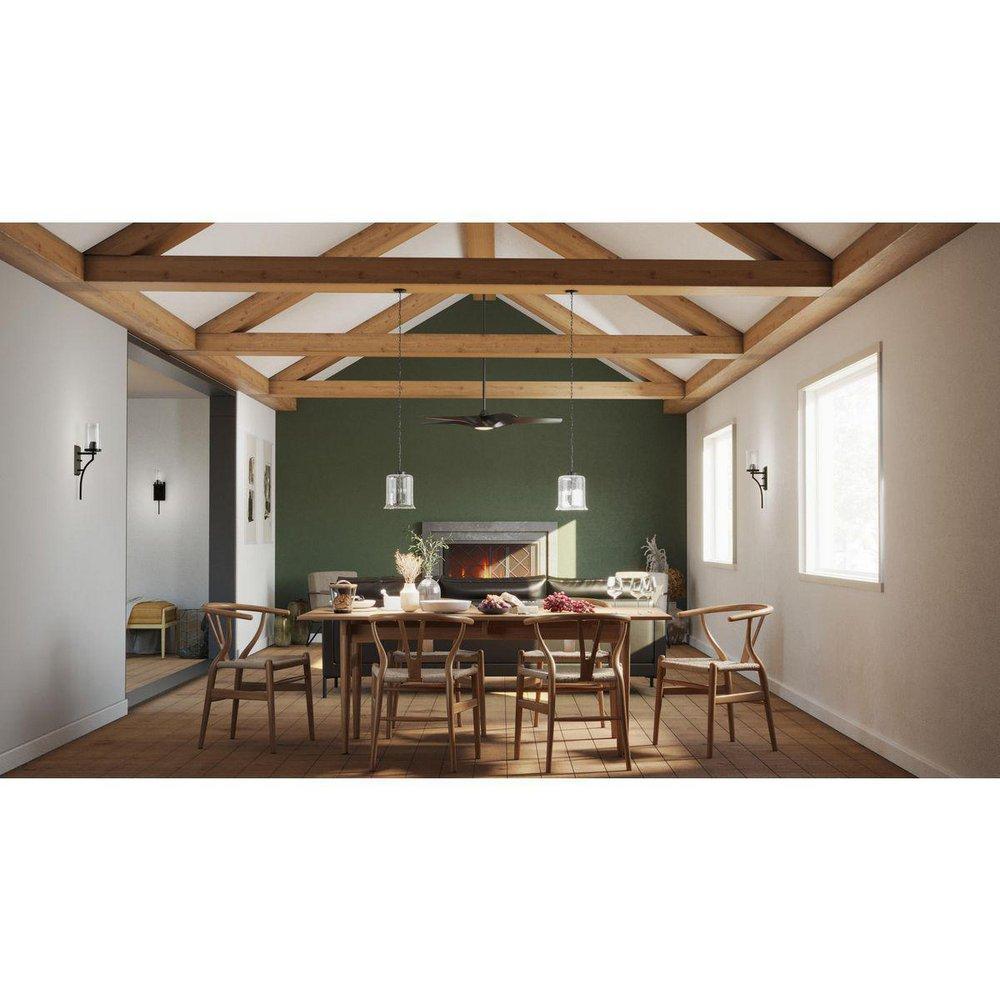 Progress Lighting Matte Black 60W 3-Light Candelabra E-12 Pendant Light 