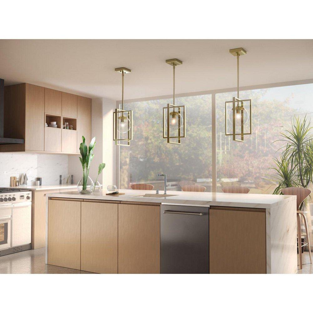 Progress Lighting Brushed Bronze 60W 1-Light Candelabra E-12 Incandescent Pendant Light 