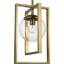 60W 1-Light Candelabra E-12 Incandescent Pendant Light in Brushed Bronze