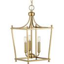 60W 3-Light E12 Foyer Light in Pendant Brushed Bronze 