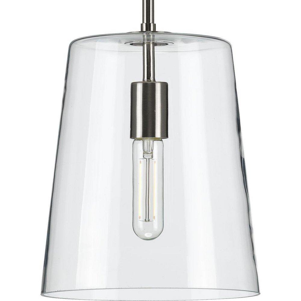 Progress Lighting Brushed Nickel 60W 1-Light Medium E-26 Incandescent Pendant Light 