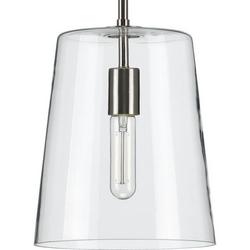 60W 1-Light Medium E-26 Incandescent Pendant Light in Brushed Nickel