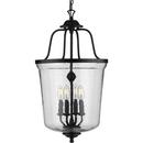 Progress Lighting Matte Black 60W 4-Light Candelabra E-12 Pendant Light 