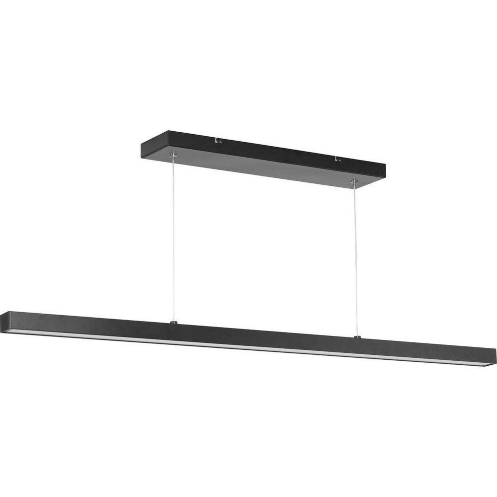 Progress Lighting Matte Black 39W 1-Light Integrated LED Pendant Light 