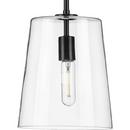 Progress Lighting Matte Black 60W 1-Light Medium E-26 Incandescent Pendant Light 