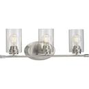 Progress Lighting Brushed Nickel 60W 3-Light Medium E-26 Vanity Fixture 