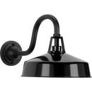 100W 1-Light Medium E-26 Incandescent Outdoor Wall Sconce in Black