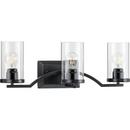60W 3-Light Medium E-26 Vanity Fixture in Matte Black