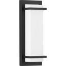 1-Light 11W Integrated LED 13in. Outdoor Wall Sconce in Textured Black