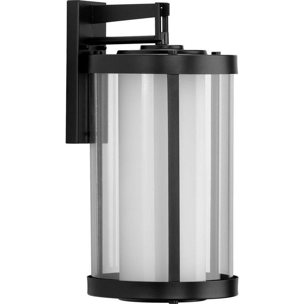 Progress Lighting Matte Black 100W 1-Light 18-1/2 in. Outdoor Wall Sconce 