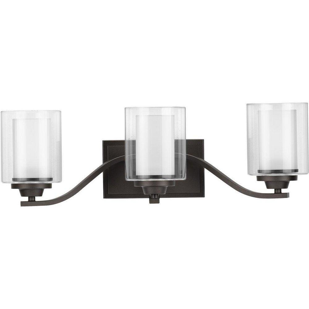 Progress Lighting Graphite 75W 3-Light Medium E-26 Vanity Fixture 