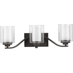 75W 3-Light Medium E-26 Vanity Fixture in Graphite
