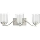 75W 3-Light Medium Vanity Fixture in Brushed Nickel