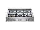 36 GAS RANGETOP 6 BRASS BURNERS 