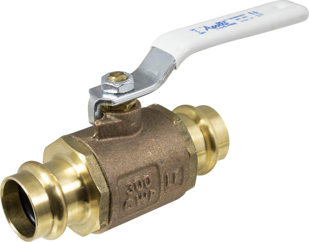 Apollo Valves Brass and Bronze Full Port Press 200# Ball Valve 