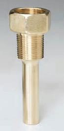 Weiss Instruments 3-1/2 in. Brass Thermowell for Industrial Thermometer 
