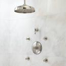 Two Handle Single Function Shower System in Brushed Nickel