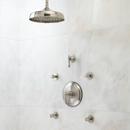Two Handle Single Function Shower System in Brushed Nickel