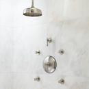 Two Handle Single Function Shower System in Brushed Nickel