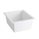 Signature Hardware Cloud White 16 x 17-1/8 x 8-1/4 in. Undermount Granite Bar Sink 