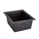 Signature Hardware Midnight Black 16 x 19-3/4 x 8-1/4 in. Drop-in Granite Bar Sink 