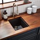 Signature Hardware Midnight Black 16 x 19-3/4 x 8-1/4 in. Drop-in Granite Bar Sink 