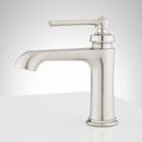 Signature Hardware Brushed Nickel Single Handle Monoblock Bathroom Sink Faucet 
