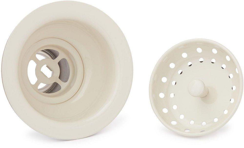 Signature Hardware Flat Black 3-1/2 in. Stainless Steel Basket Strainer 