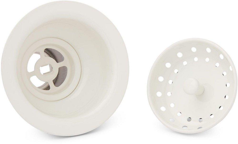 Signature Hardware Flat Black 3-1/2 in. Stainless Steel Basket Strainer 