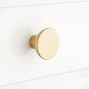 Signature Hardware Oil Rubbed Bronze 3/4 in. Brass Round Cabinet Knob 