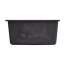 Signature Hardware Midnight Black 16 x 17-1/8 x 8-1/4 in. Undermount Granite Bar Sink 