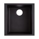 Signature Hardware Black 16 x 17-1/8 x 8-1/4 in. Undermount Granite Bar Sink 