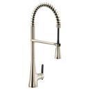 Single Handle Pull Down Kitchen Faucet in Polished Nickel