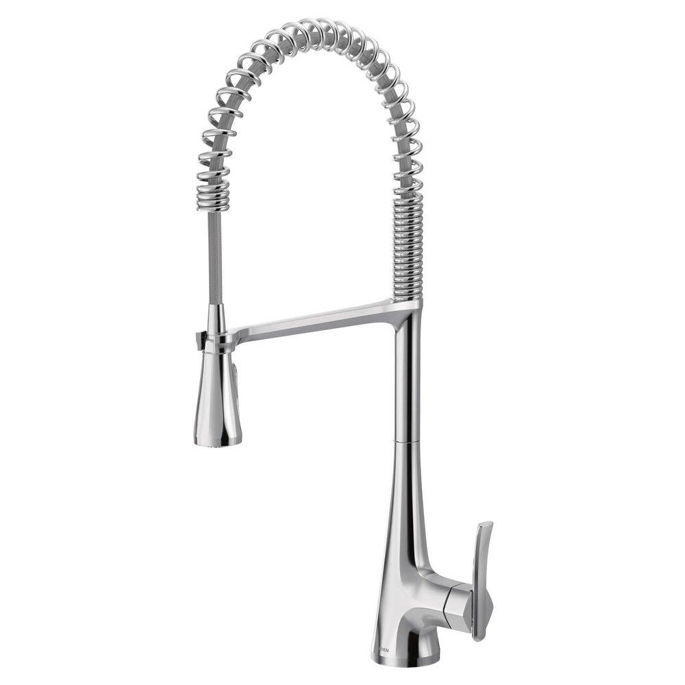 Moen Spot Resist&trade; Stainless Single Handle Kitchen Faucet 