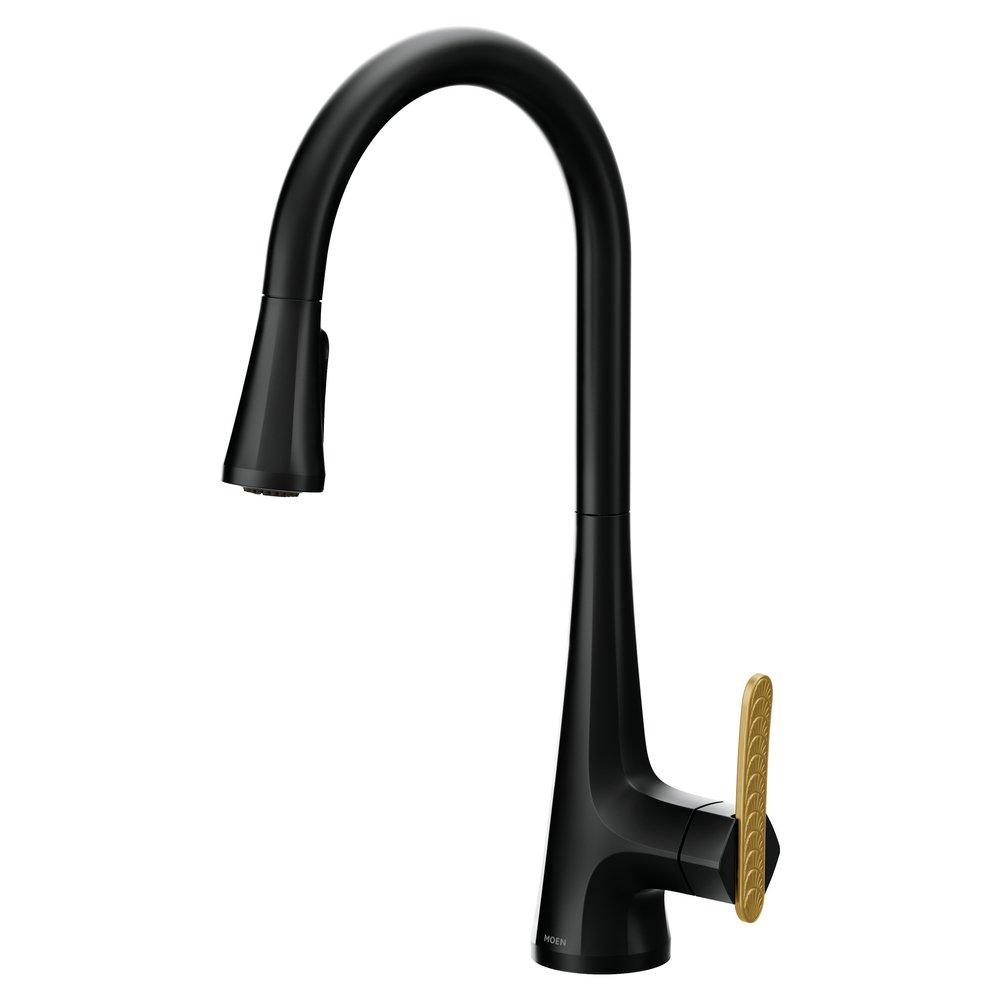 Moen Oil Rubbed Bronze Single Handle Pull Down Kitchen Faucet 