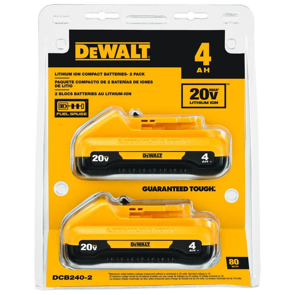 DEWALT Yellow/Black 20V Lithium-ion Battery 