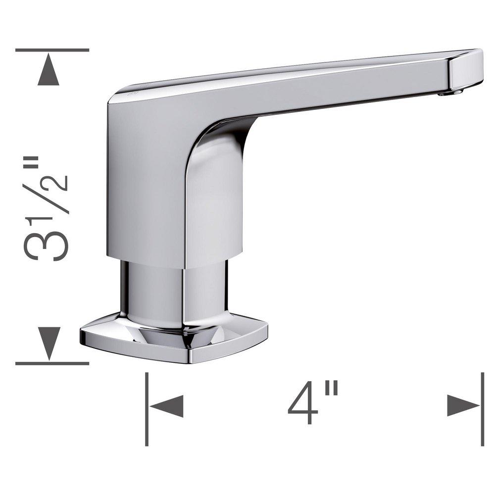BLANCO Chrome 3-1/2 in. 16.9 oz. Kitchen Soap Dispenser 